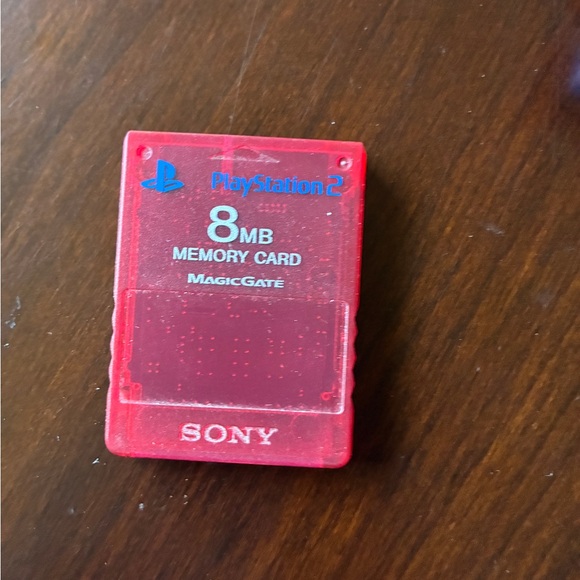 Sony Other - Sony Red 8MB PlayStation 2 Memory Card
